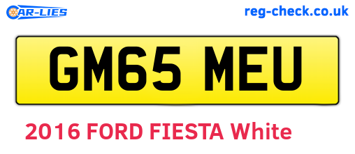 GM65MEU are the vehicle registration plates.