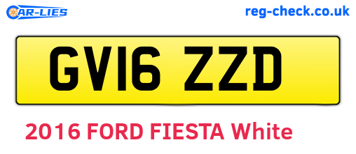 GV16ZZD are the vehicle registration plates.