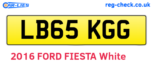 LB65KGG are the vehicle registration plates.