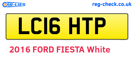 LC16HTP are the vehicle registration plates.