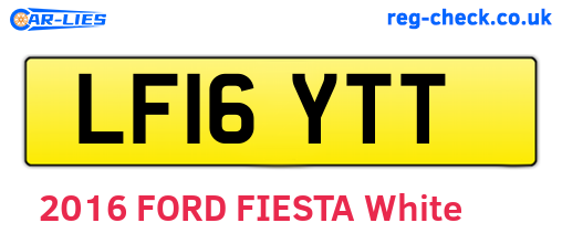 LF16YTT are the vehicle registration plates.