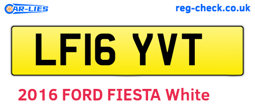 LF16YVT are the vehicle registration plates.