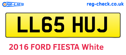 LL65HUJ are the vehicle registration plates.