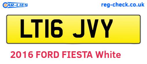 LT16JVY are the vehicle registration plates.