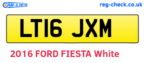 LT16JXM are the vehicle registration plates.
