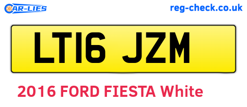 LT16JZM are the vehicle registration plates.