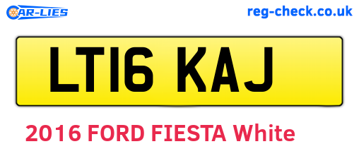 LT16KAJ are the vehicle registration plates.