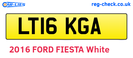LT16KGA are the vehicle registration plates.