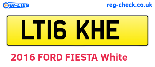 LT16KHE are the vehicle registration plates.