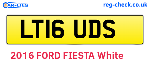 LT16UDS are the vehicle registration plates.