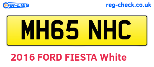 MH65NHC are the vehicle registration plates.