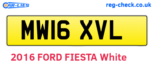 MW16XVL are the vehicle registration plates.