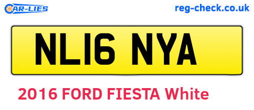 NL16NYA are the vehicle registration plates.