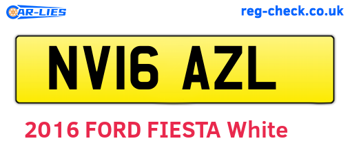 NV16AZL are the vehicle registration plates.