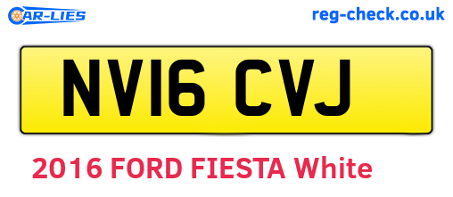 NV16CVJ are the vehicle registration plates.