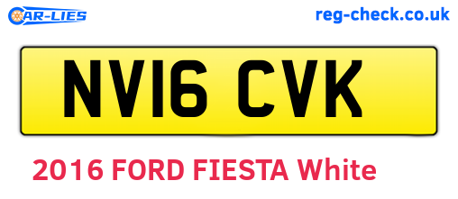NV16CVK are the vehicle registration plates.