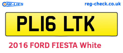 PL16LTK are the vehicle registration plates.
