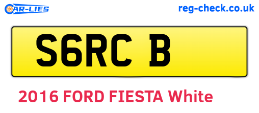 S6RCB are the vehicle registration plates.