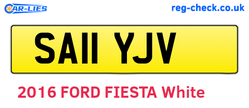 SA11YJV are the vehicle registration plates.