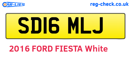 SD16MLJ are the vehicle registration plates.