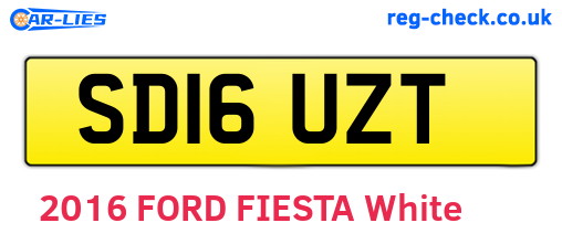 SD16UZT are the vehicle registration plates.