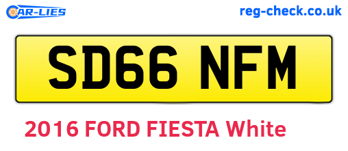 SD66NFM are the vehicle registration plates.