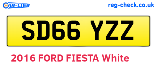 SD66YZZ are the vehicle registration plates.