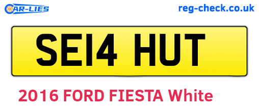 SE14HUT are the vehicle registration plates.