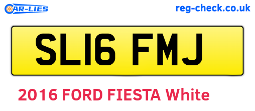 SL16FMJ are the vehicle registration plates.