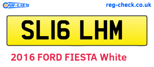 SL16LHM are the vehicle registration plates.