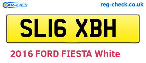 SL16XBH are the vehicle registration plates.