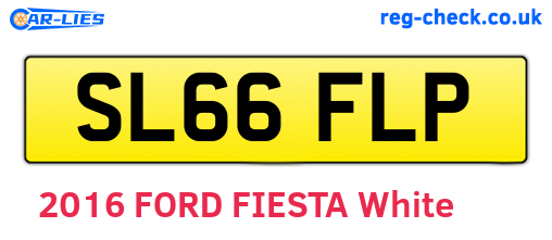 SL66FLP are the vehicle registration plates.