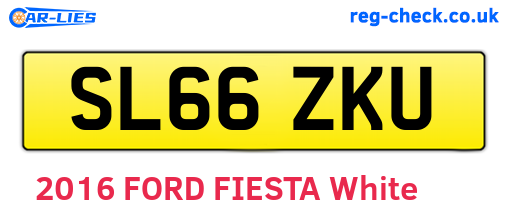 SL66ZKU are the vehicle registration plates.