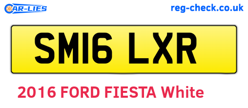 SM16LXR are the vehicle registration plates.