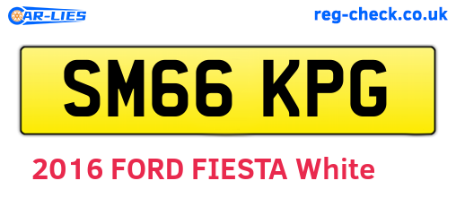 SM66KPG are the vehicle registration plates.