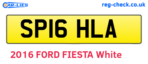 SP16HLA are the vehicle registration plates.