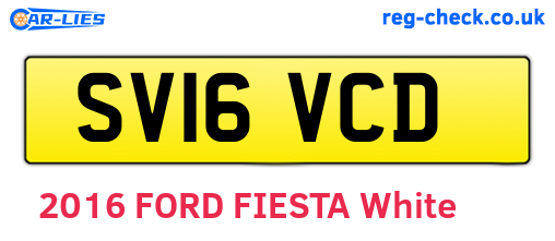 SV16VCD are the vehicle registration plates.