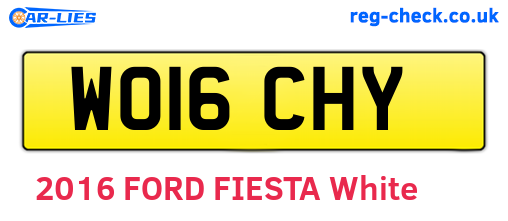 WO16CHY are the vehicle registration plates.