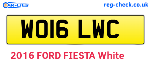 WO16LWC are the vehicle registration plates.