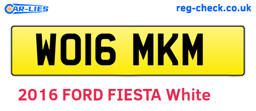 WO16MKM are the vehicle registration plates.