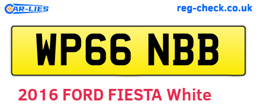 WP66NBB are the vehicle registration plates.