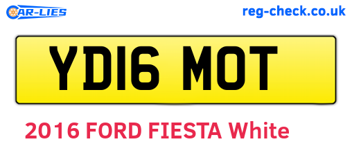 YD16MOT are the vehicle registration plates.