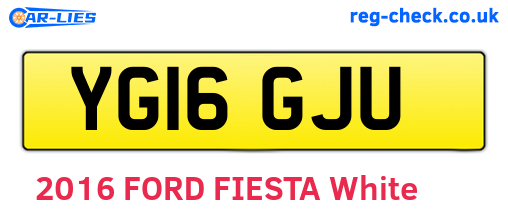 YG16GJU are the vehicle registration plates.