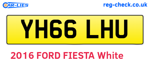 YH66LHU are the vehicle registration plates.