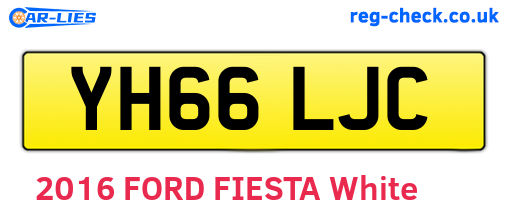 YH66LJC are the vehicle registration plates.