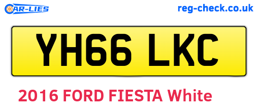 YH66LKC are the vehicle registration plates.