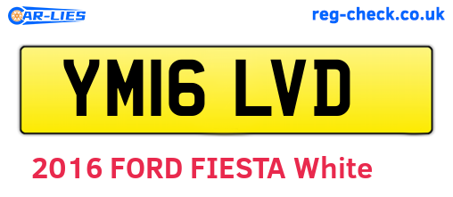 YM16LVD are the vehicle registration plates.