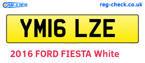 YM16LZE are the vehicle registration plates.