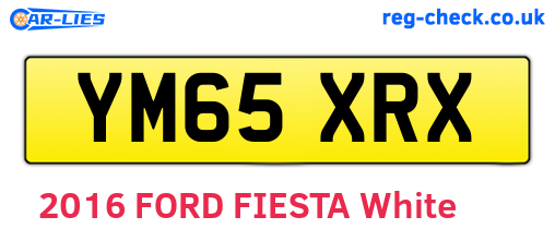 YM65XRX are the vehicle registration plates.