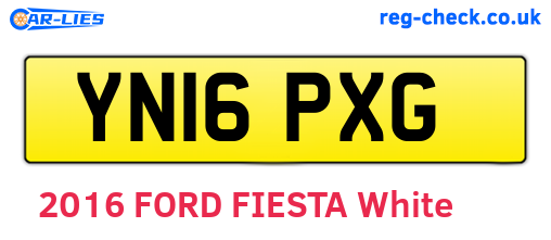 YN16PXG are the vehicle registration plates.